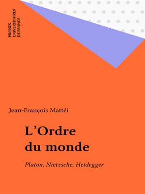 cover image of L'Ordre du monde